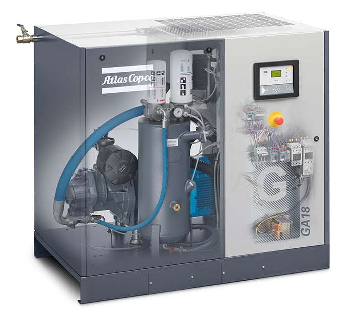 Compresoarele din seria Atlas Copco GA