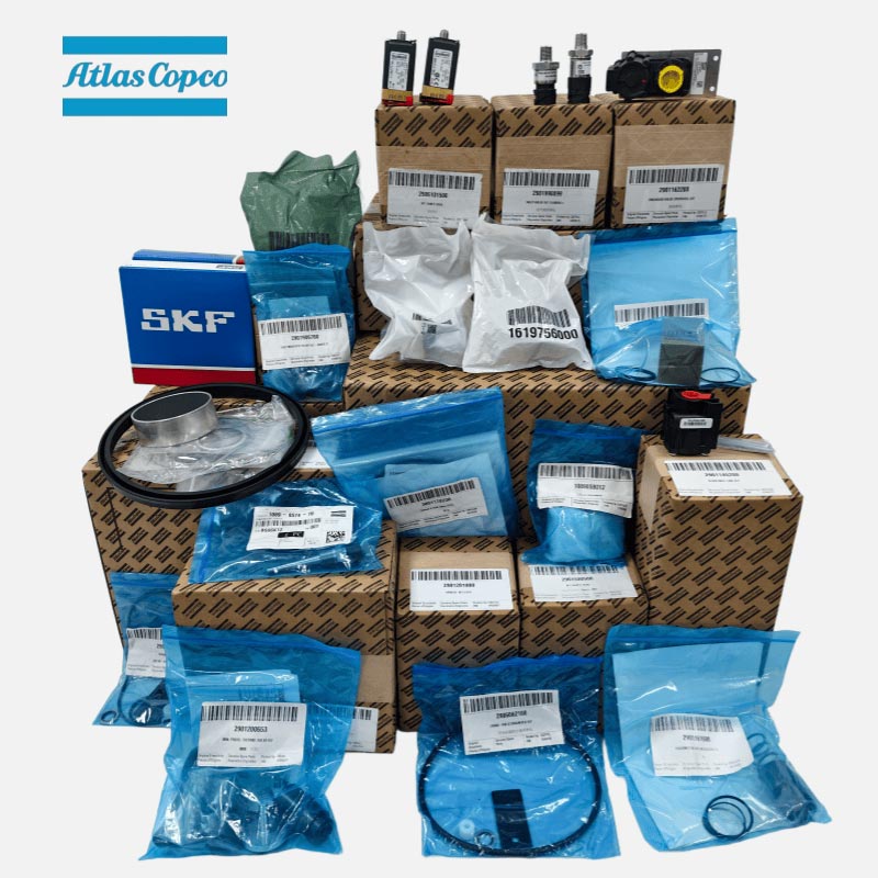 Piese de schimb pentru compresor de aer Atlas Copco Filtru de ulei original Filtru de aer Senzor de presiune Valvă electromagnetică Set de service pentru supapă de filtru
