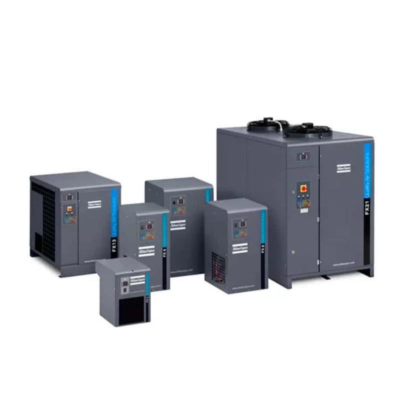 Uscător de aer cu agent frigorific Atlas Copco F285 17,1 M3 per min Uscător de aer comprimat industrial autentic 16 bar