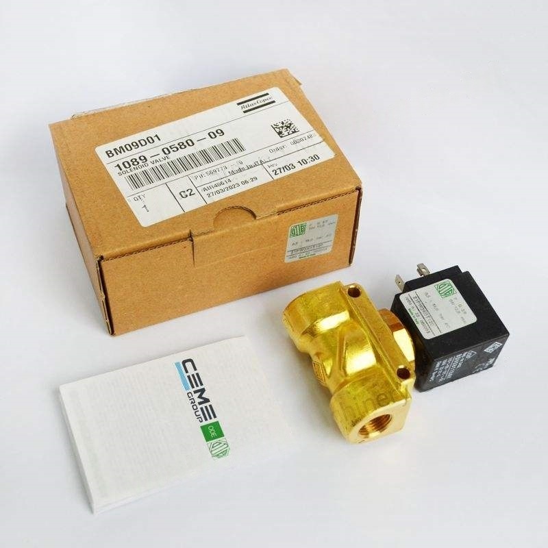 Atlas Copco Inverter Solenoid Valve GA37VSD Metal Model 1089058009 pentru compresoare industriale
