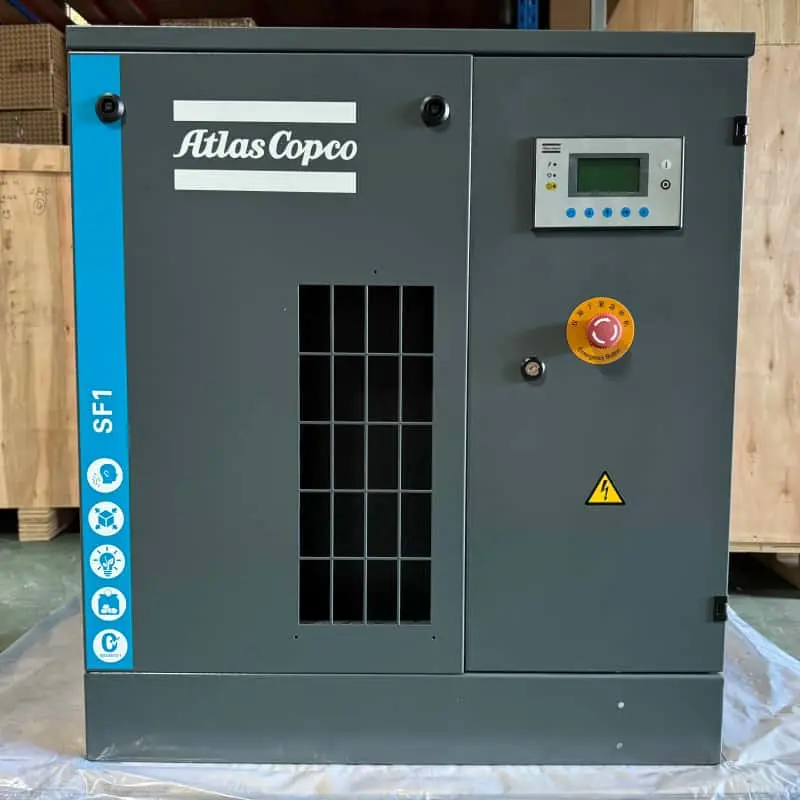 Compresor de aer Scroll fără ulei Atlas Copco SF1 15 kW 2 CP Clasa 0 Certificat Autentic