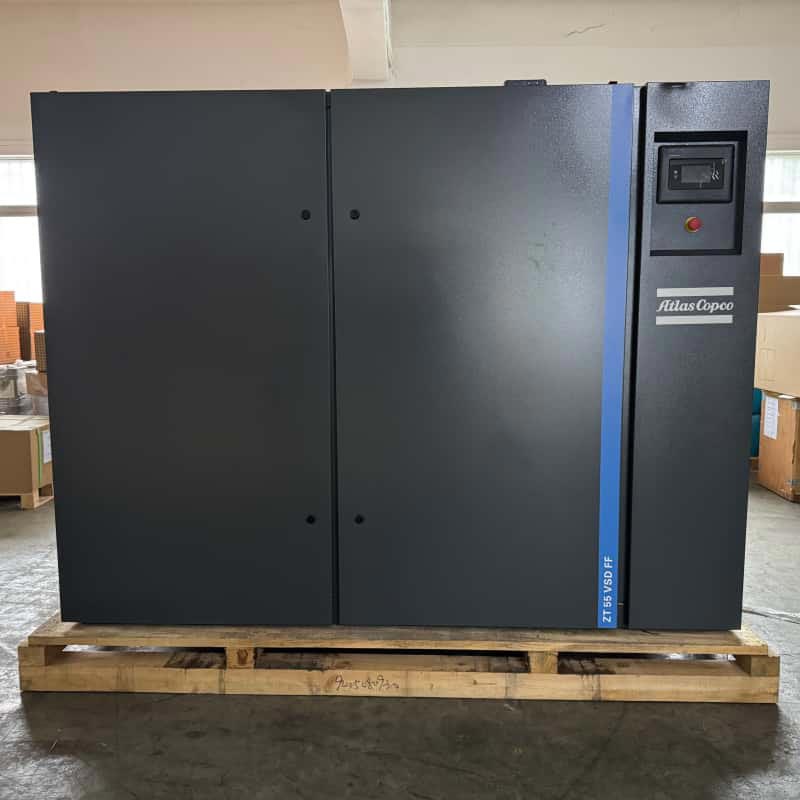 Atlas Copco ZT55 VSD FF | Compresor de aer fără ulei 55kW pentru industria alimentară farmaceutică clasa 0
